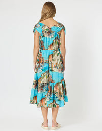 Venice Dress Blue Print