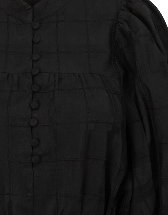 Vesper Dress Black Check