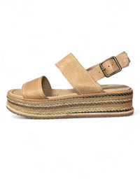 Vijay Sandals Nude Leather