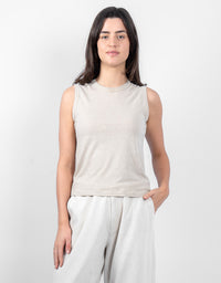 Violet Tank Hessian