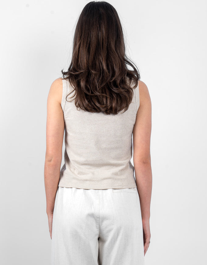 Violet Tank Hessian