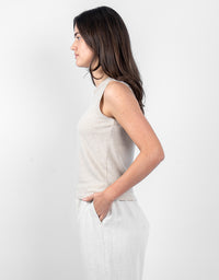 Violet Tank Hessian