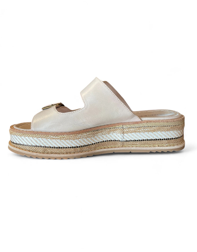 Vishu Almond Leather Sandal