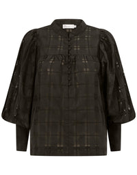 Vista Top Black Check