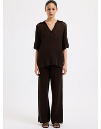 Willow Crochet Pant Espresso