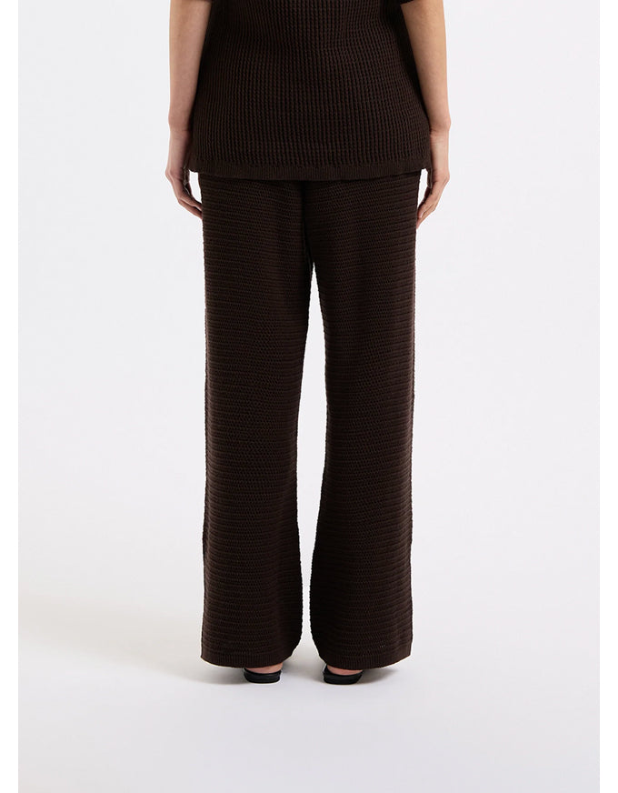 Willow Crochet Pant Espresso