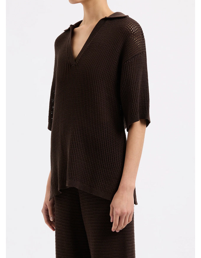 Willow Crochet Tunic Espresso