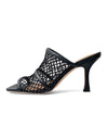 Willow Black Mesh Heels