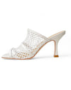 Willow White Mesh Heels