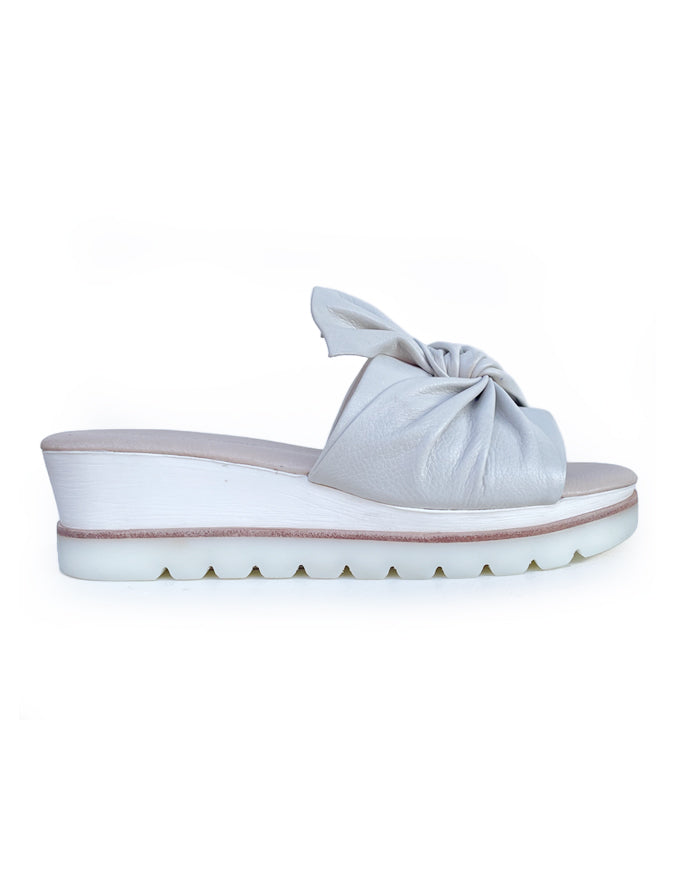 Wolin Sandals Ivory Leather