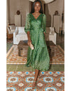 Wonderland Midi Wrap Emerald Poppy