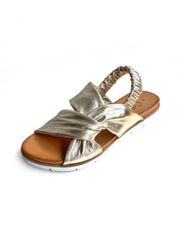 Yara Sandals Gold Leather