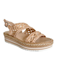 Acey Sandals Nude Woven