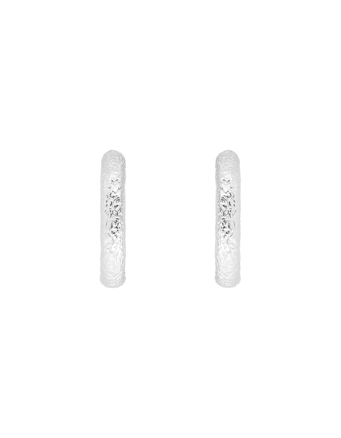 Antique Silver Maxi Hoops