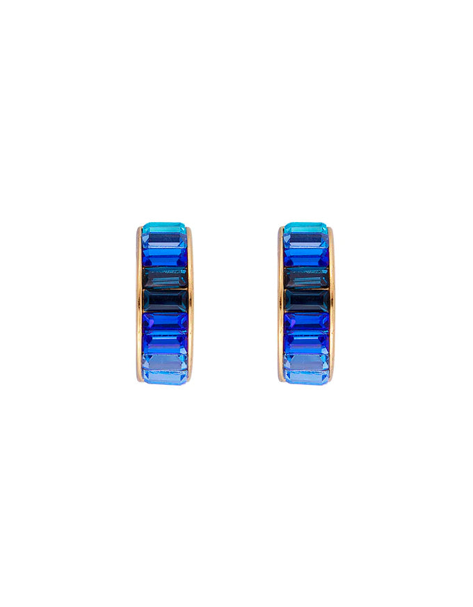 Blue Ombre Midi Hoops
