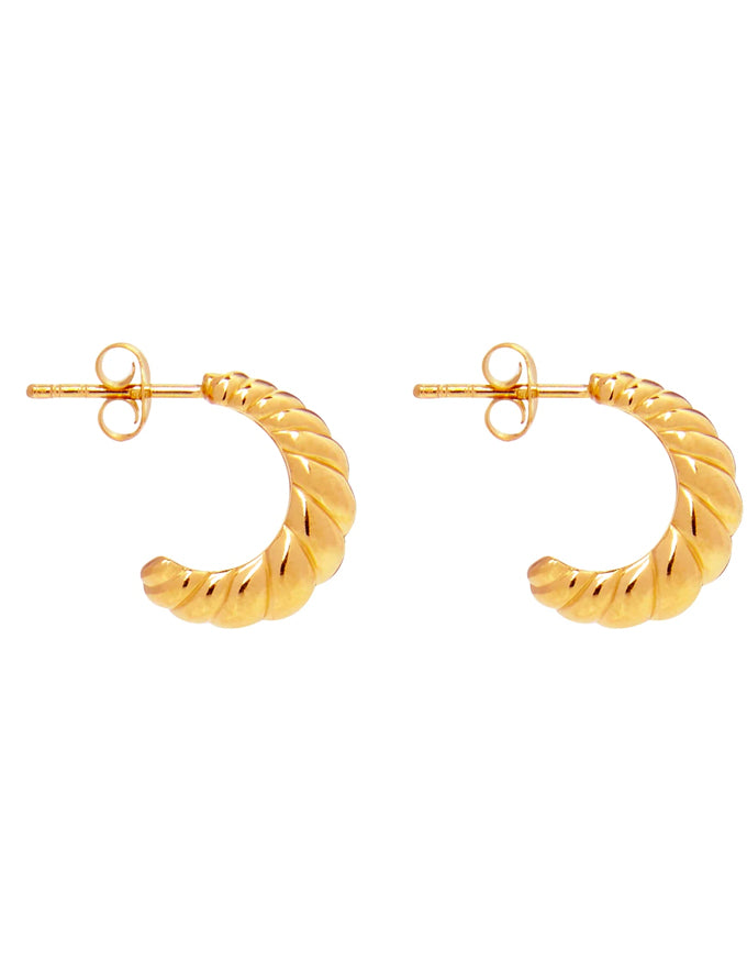 Cafe Stud Earring Gold
