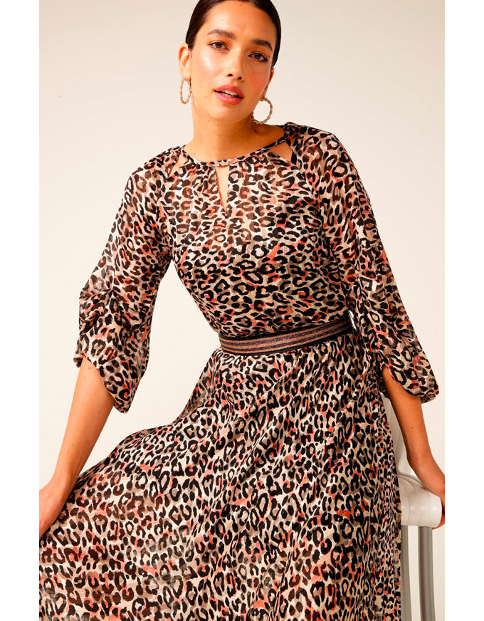Chelsey Iris Dress Leopard
