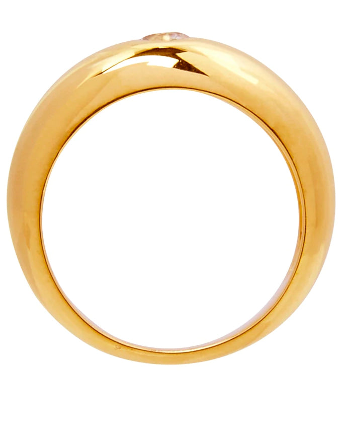 Cosmic Yellow Gold Topaz Ring