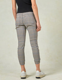 Cuffed Fennel Seed Check Jeans