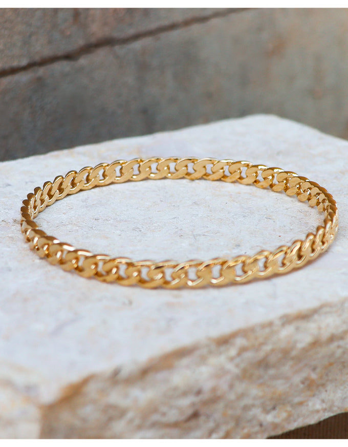Curb Bangle Gold