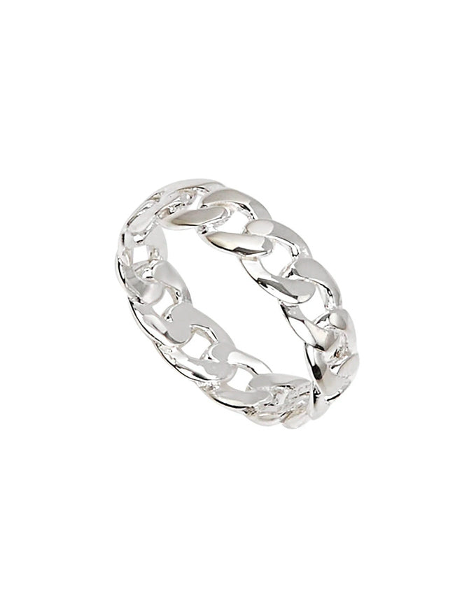 Curb Silver Ring