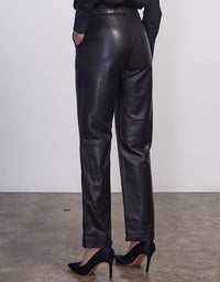 Syracuse Leather Pant Black