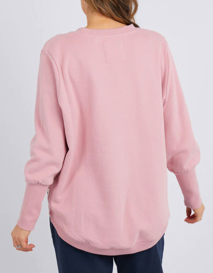 The Divine fleece Crew in Dusty Pink, from Elm Lifestyle.