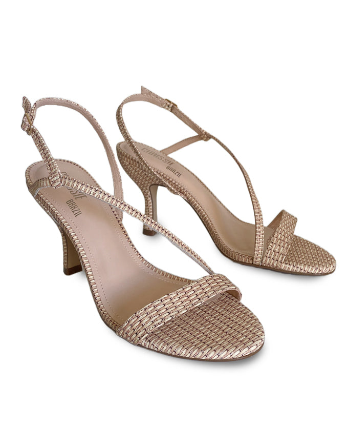 The Dotti heels in Palha Natural, from Chrissie Brazil.