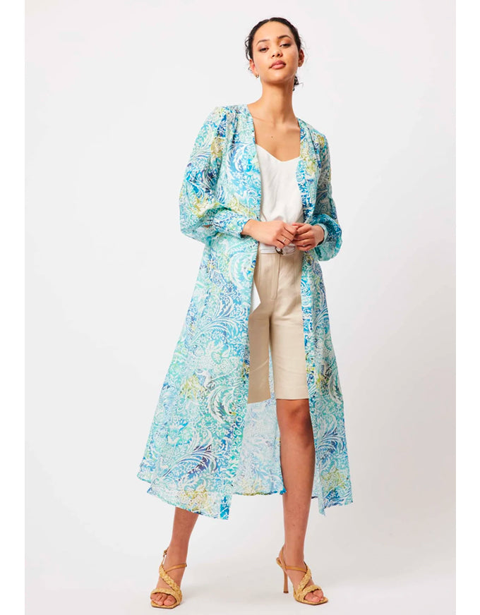 Elysian Coat Dress Azure Arcadia
