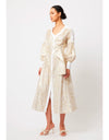 Elysian Cotton/Silk Coat Dress in Gilded Arcadia