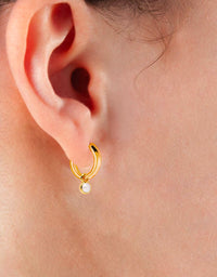 Heavenly Pearl Gold Earring 
