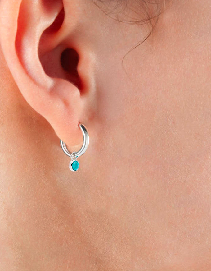 Heavenly Turquoise Silver Earring