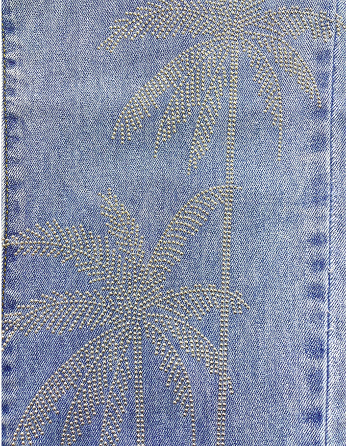 Jolly Palm Tree Denim Jeans