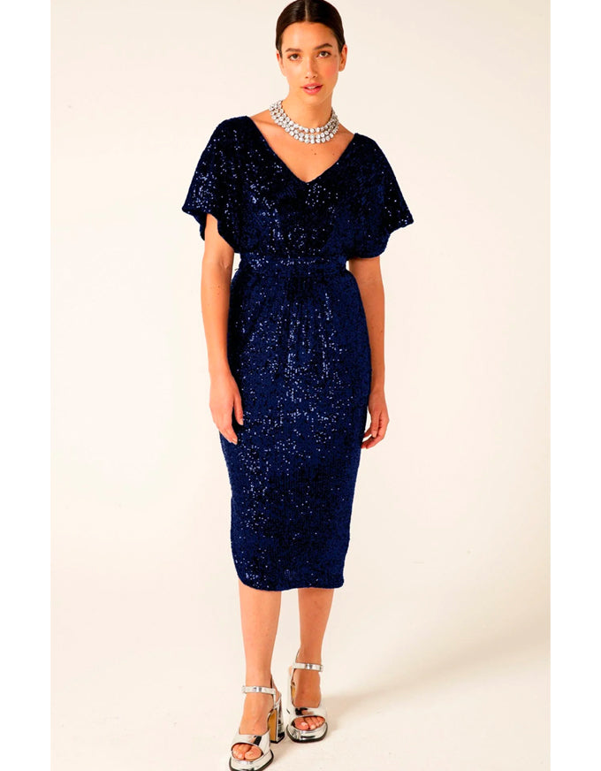 Lancaster Dress Sapphire Sequin