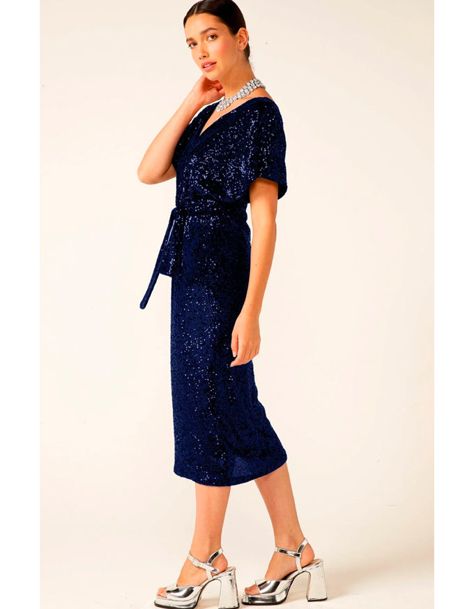 Lancaster Dress Sapphire Sequin