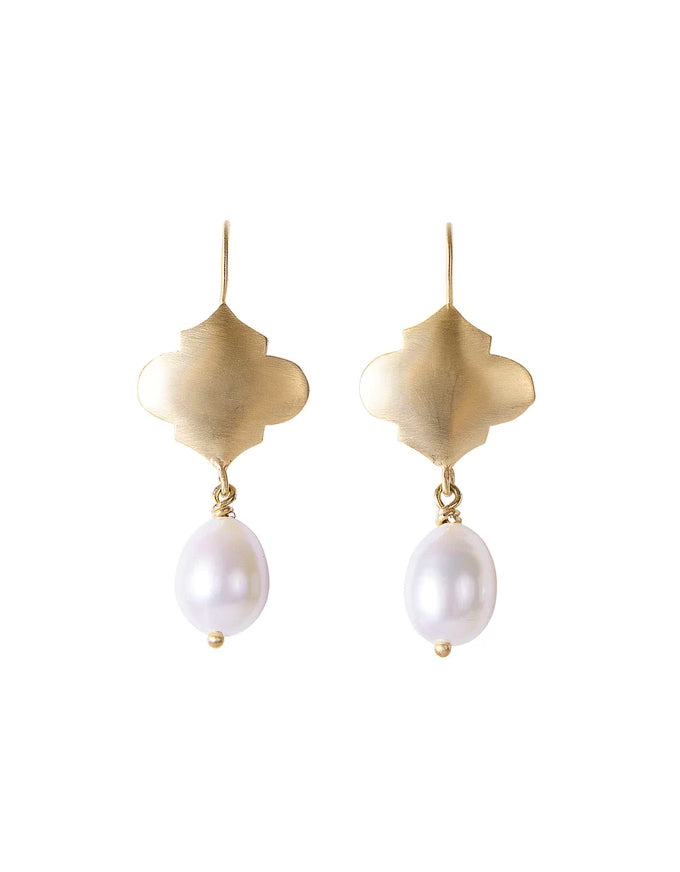 Moroccan Pearl Drops Gold