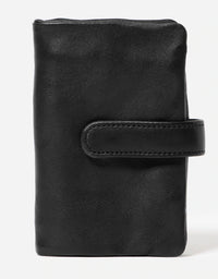 Newport Wallet Black Leather