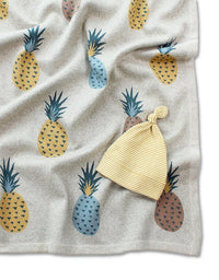 Pineapple Knit Baby Blanket