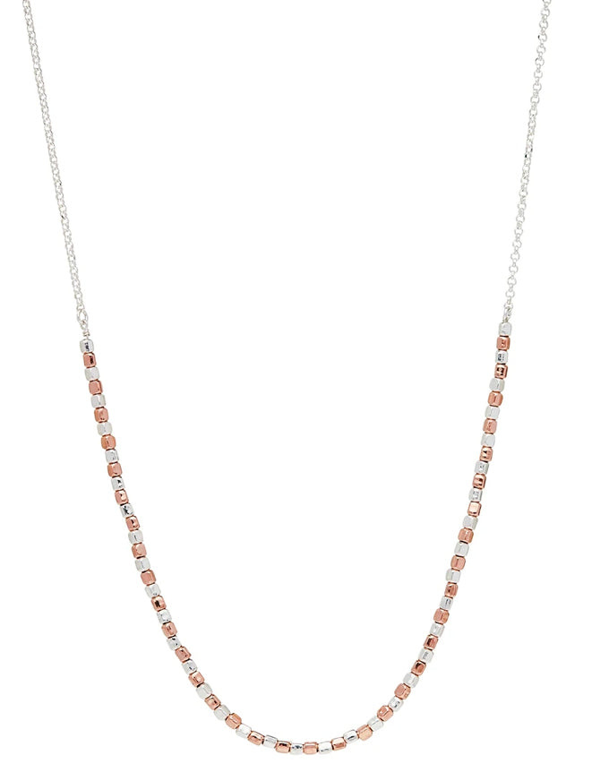 Rosy Pretty Pebble Necklace