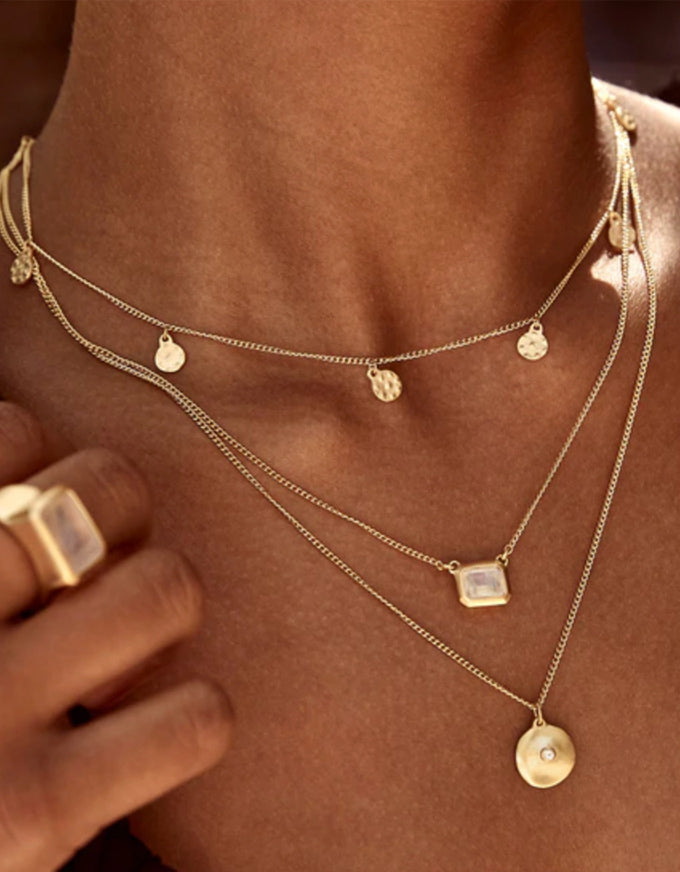 Cleo Disc Necklace