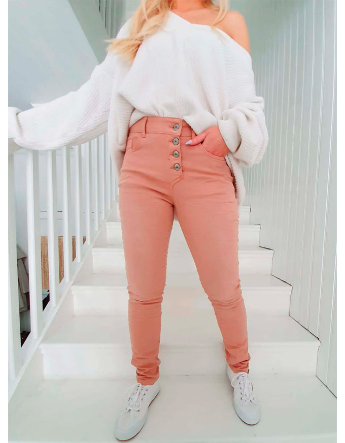 Super Comfy Jeans Blush Pink