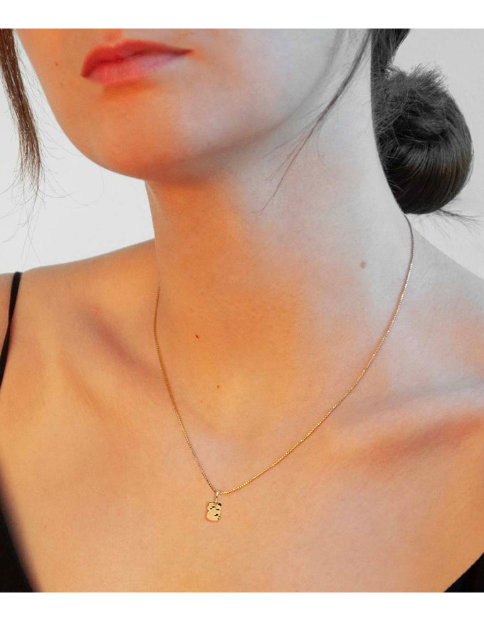 Tigger Yellow Gold Necklace