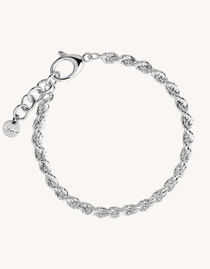 Twine Silver Chain Bracelet