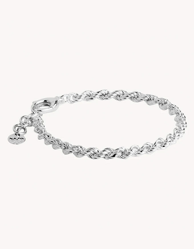 Twine Silver Chain Bracelet