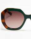 Valentina Sunglasses Ombre Green Tort