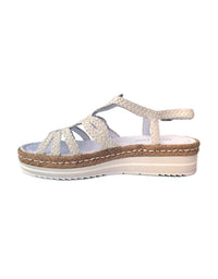 Abbe Sandals Weave Off White
