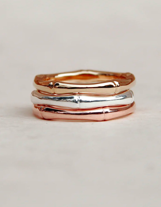 Bamboo Gold Ring