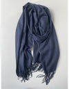 The Cashmere Scarf in Navy.
