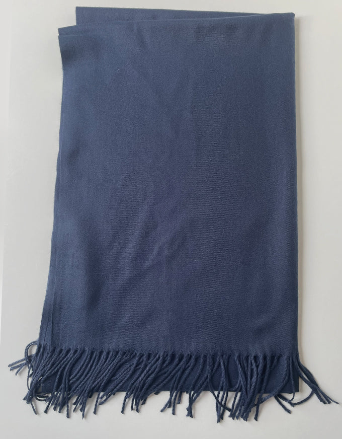 The Cashmere Scarf in Navy.