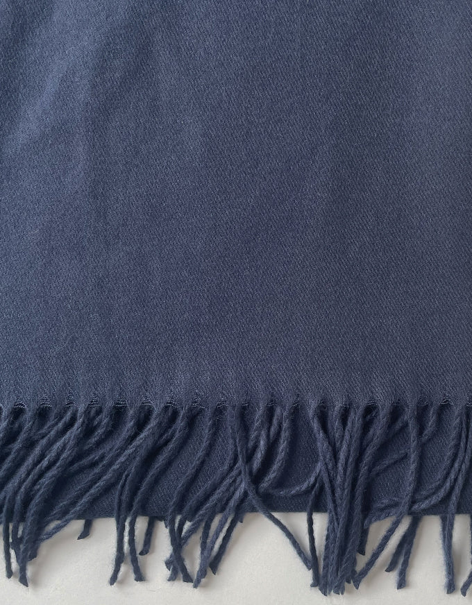 The Cashmere Scarf in Navy.